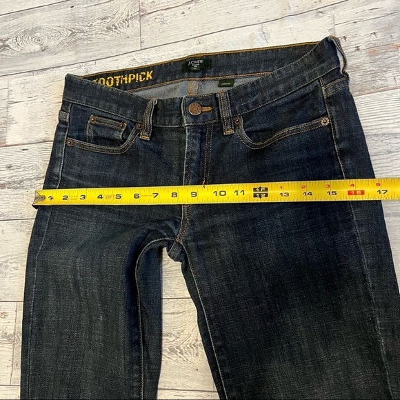 J.CREW STRETCH TOOTHPICK DISTRESSED WOMEN’S JEANS‎ SIZE 25 - Picture 8 of 13